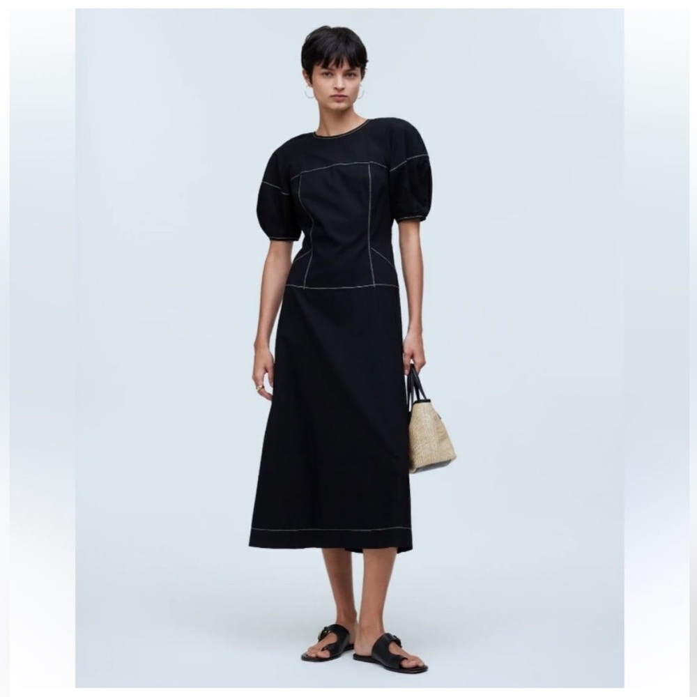 Madewell Dress 42Dark Cottagecore Black